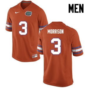 Men's Florida Gators #3 Antonio Morrison NCAA Nike Orange Authentic Stitched College Football Jersey JPM4462EM